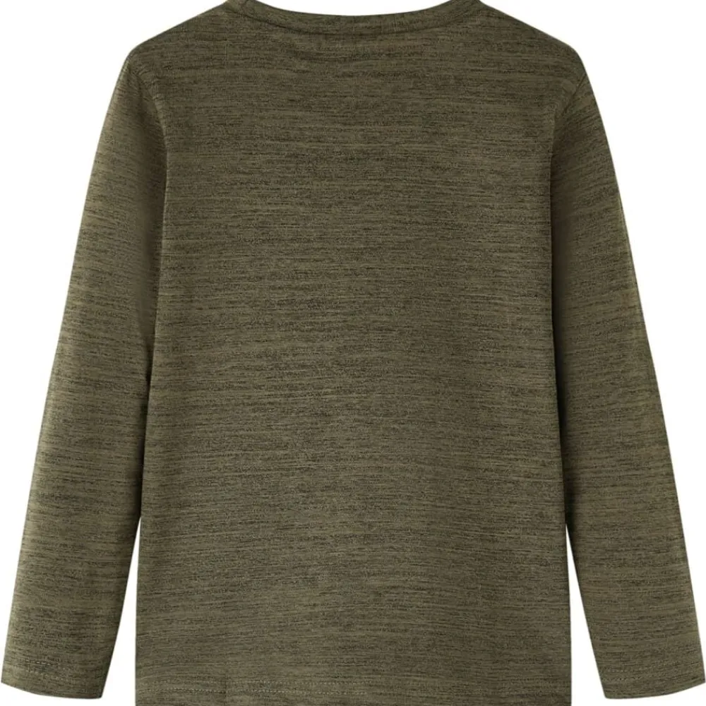 Kleding & Accessoires*vidaXL Kindershirt met lange mouwen 92 gemêleerd kleurig Kaki