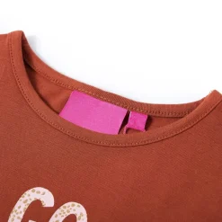 Kleding & Accessoires*vidaXL Kindershirt met lange mouwen 104 kleurig Cognac