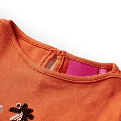Kleding & Accessoires*vidaXL Kindershirt met lange mouwen 92 bruin Oranje