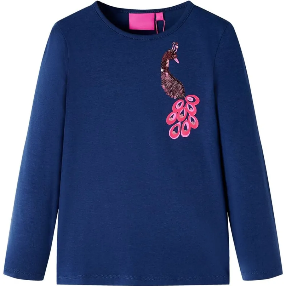 Kindershirt met lange mouwen 104 marine>vidaXL Online