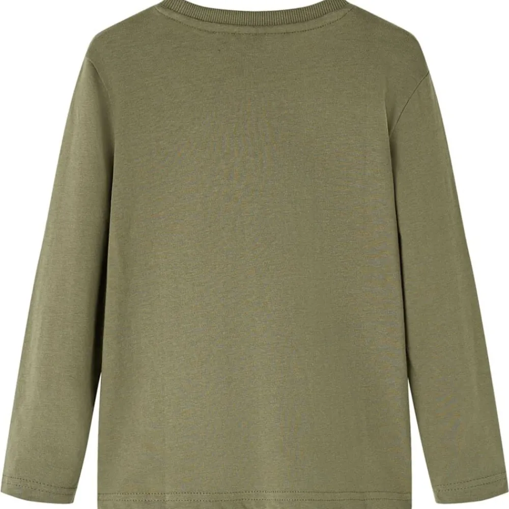 Kindershirt met lange mouwen 92 kakikleurig>vidaXL Sale