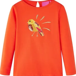 Kleding & Accessoires*vidaXL Kindershirt met lange mouwen 92 donker Oranje