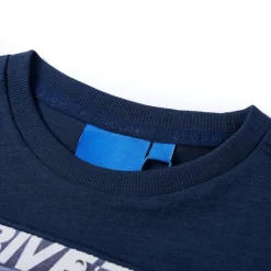 Kleding & Accessoires*vidaXL Kindershirt met lange mouwen 104 gemêleerd Marineblauw