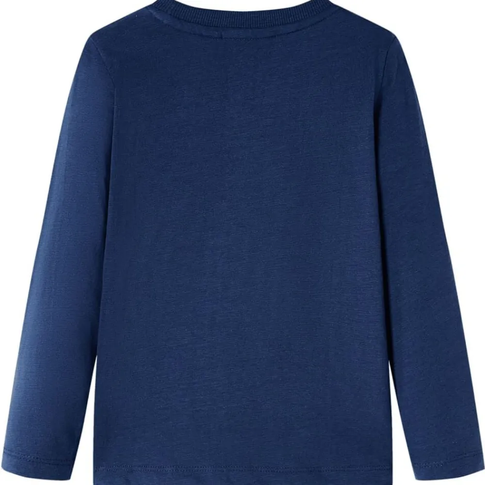 Kleding & Accessoires*vidaXL Kindershirt met lange mouwen 140 gemêleerd marineblauw