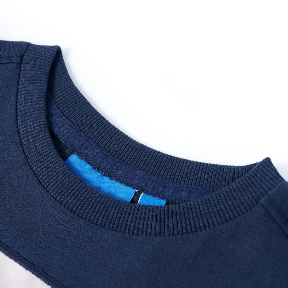 Kleding & Accessoires*vidaXL Kindershirt met lange mouwen 140 gemêleerd marineblauw