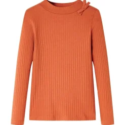 Kleding & Accessoires*vidaXL Kindershirt met lange mouwen 92 bruin Oranje