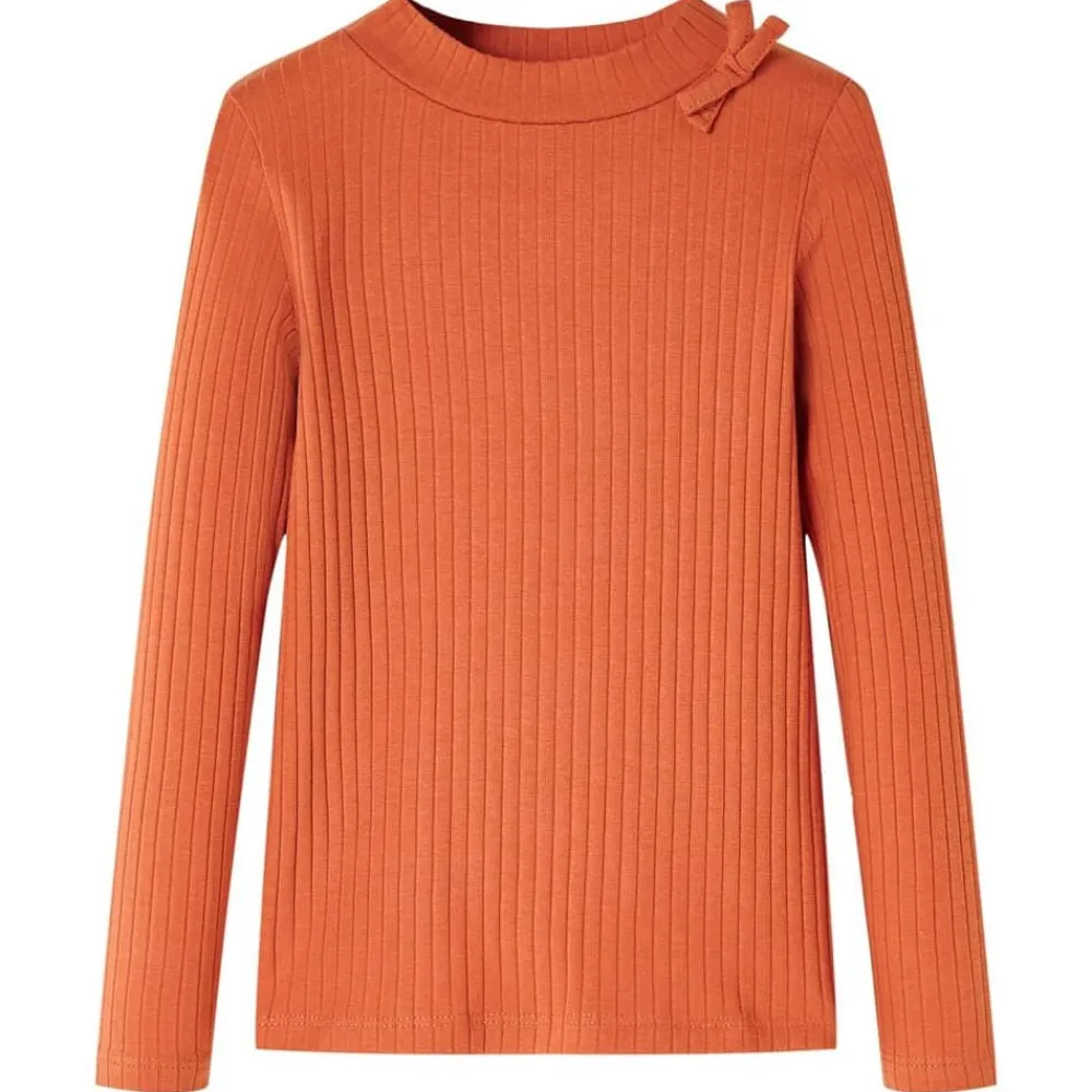 Kleding & Accessoires*vidaXL Kindershirt met lange mouwen 92 bruin Oranje