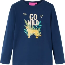 Kleding & Accessoires*vidaXL Kindershirt met lange mouwen 128 Marineblauw