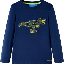 Kleding & Accessoires*vidaXL Kindershirt met lange mouwen 104 Marineblauw