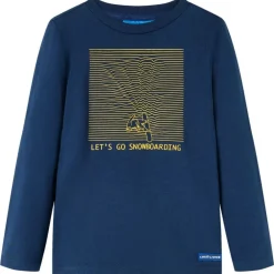 Kindershirt met lange mouwen 92 marineblauw>vidaXL Clearance