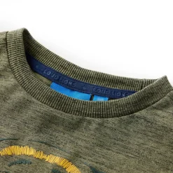 Kleding & Accessoires*vidaXL Kindershirt met lange mouwen 104 gemêleerd kleurig Kaki