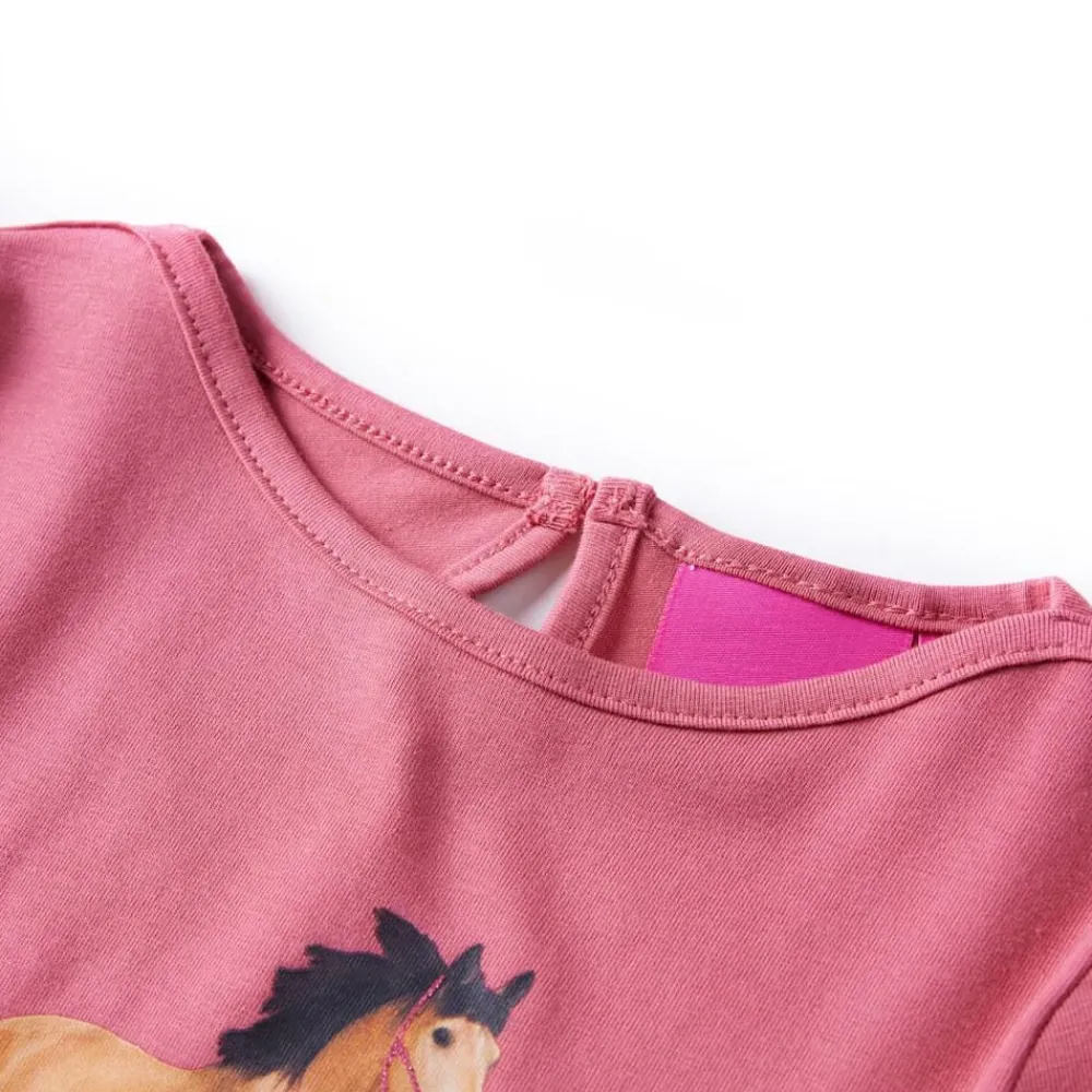Kleding & Accessoires*vidaXL Kindershirt met lange mouwen 104 oud Roze
