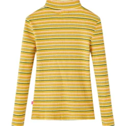 Kleding & Accessoires*vidaXL Kindershirt met lange mouwen 104 gestreept kleurig Oker