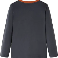 Kleding & Accessoires*vidaXL Kindershirt met lange mouwen 92 antracietkleurig