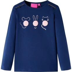 Kleding & Accessoires*vidaXL Kindershirt met lange mouwen 116 Marineblauw