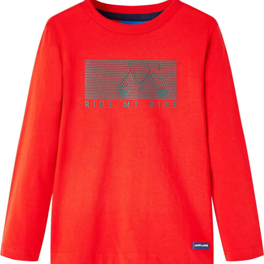 Kindershirt met lange mouwen 104 rood>vidaXL Discount