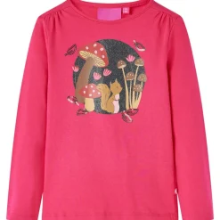 Kleding & Accessoires*vidaXL Kindershirt met lange mouwen 104 fel Roze
