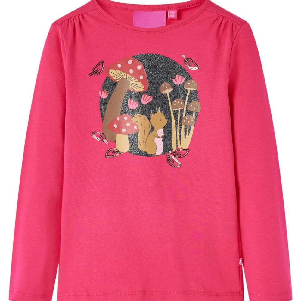 Kleding & Accessoires*vidaXL Kindershirt met lange mouwen 104 fel Roze