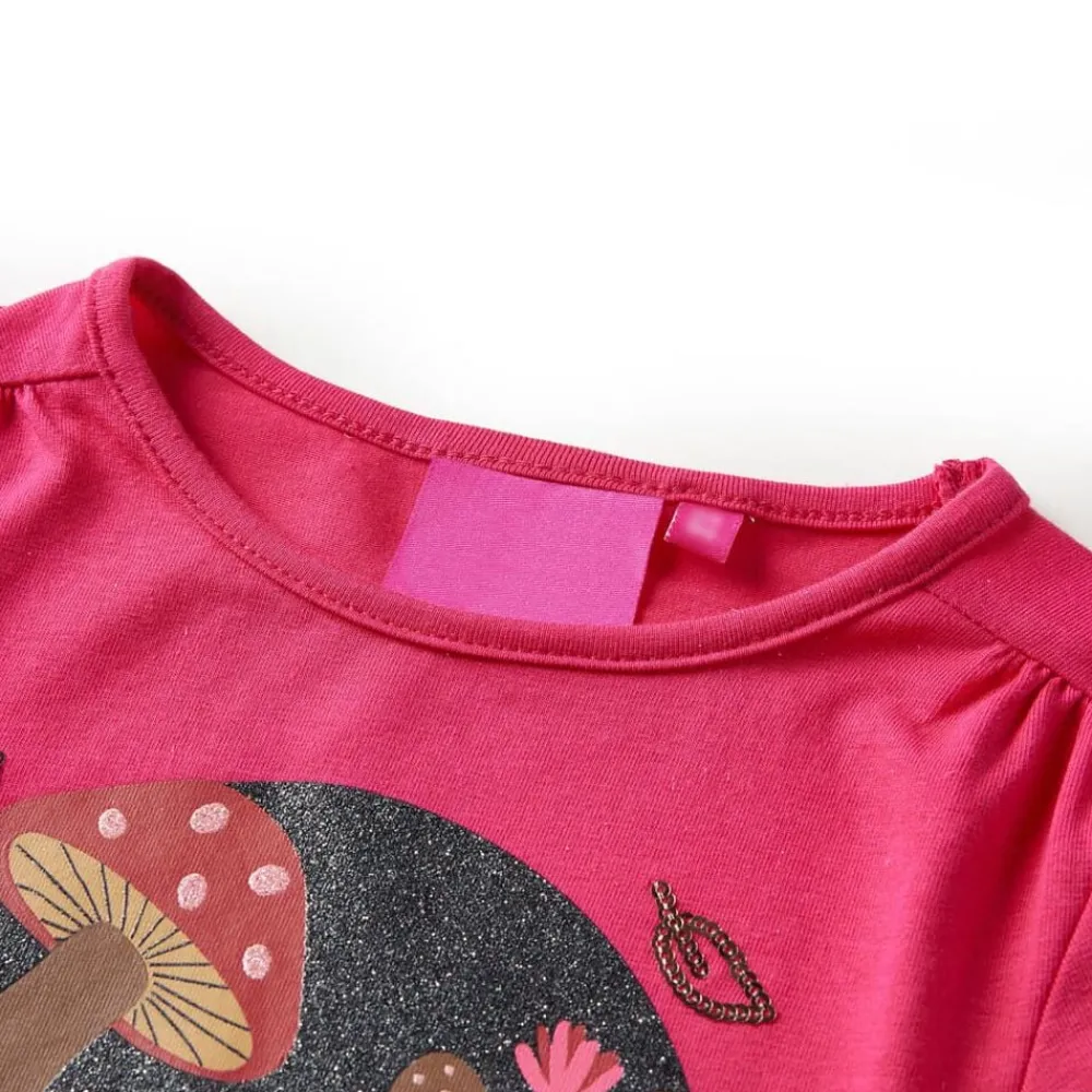 Kleding & Accessoires*vidaXL Kindershirt met lange mouwen 104 fel Roze