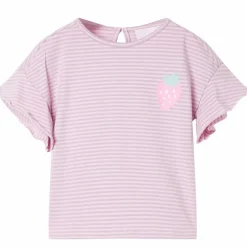 Kindershirt met mouwen met ruches 104 lila>vidaXL Outlet