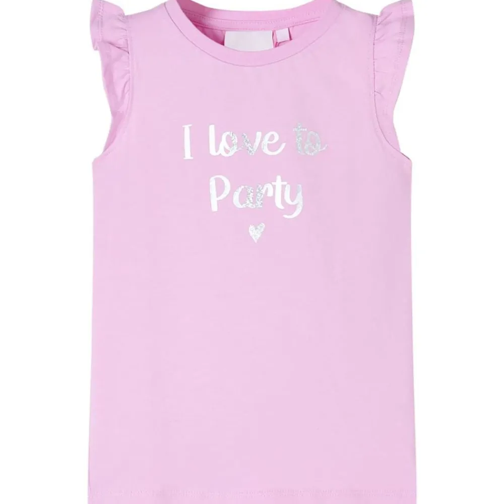 Kleding & Accessoires*vidaXL Kindershirt met ruches aan de mouwen 104 Lila