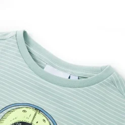 Kindershirt met strepen 104 lichtmint><noscript><img width=