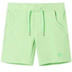 Kleding & Accessoires*vidaXL Kindershort 128 fluorescerend groen