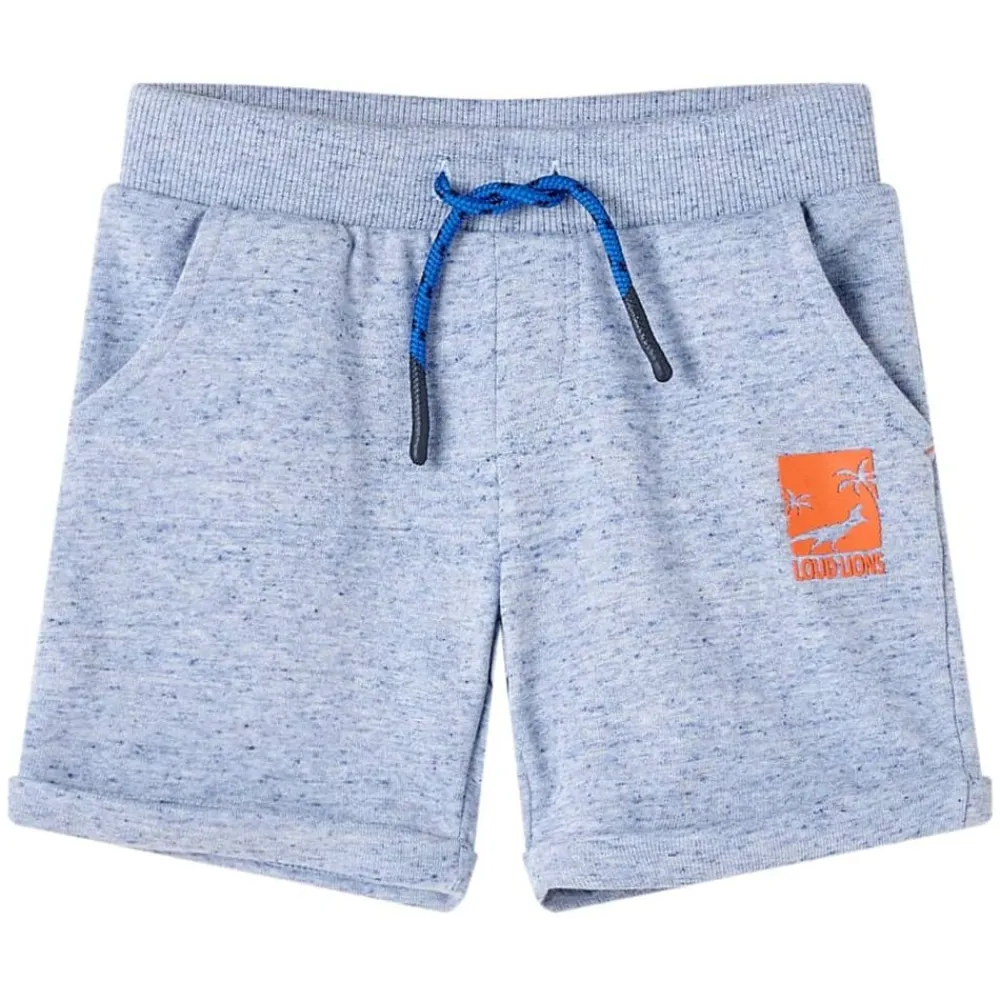 Kleding & Accessoires*vidaXL Kindershorts met trekkoord 116 gemêleerd Blauw