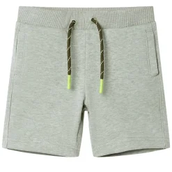 Kleding & Accessoires*vidaXL Kindershorts met trekkoord 92 gemêleerd lichtkleurig Kaki