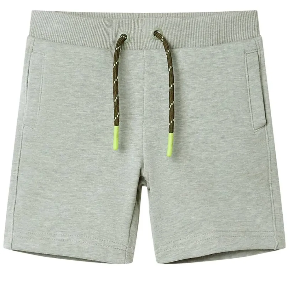 Kleding & Accessoires*vidaXL Kindershorts met trekkoord 92 gemêleerd lichtkleurig Kaki