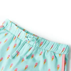 Kindershorts met trekkoord 104 lichtmintkleurig><noscript><img width=