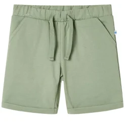 Kleding & Accessoires*vidaXL Kindershorts met trekkoord 92 lichtkaki