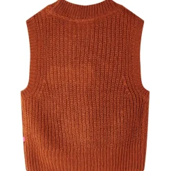 Kleding & Accessoires*vidaXL Kinderspencer gebreid 92 cognackleurig