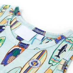 Kindertopje 104 gemêleerd zachtblauw><noscript><img width=