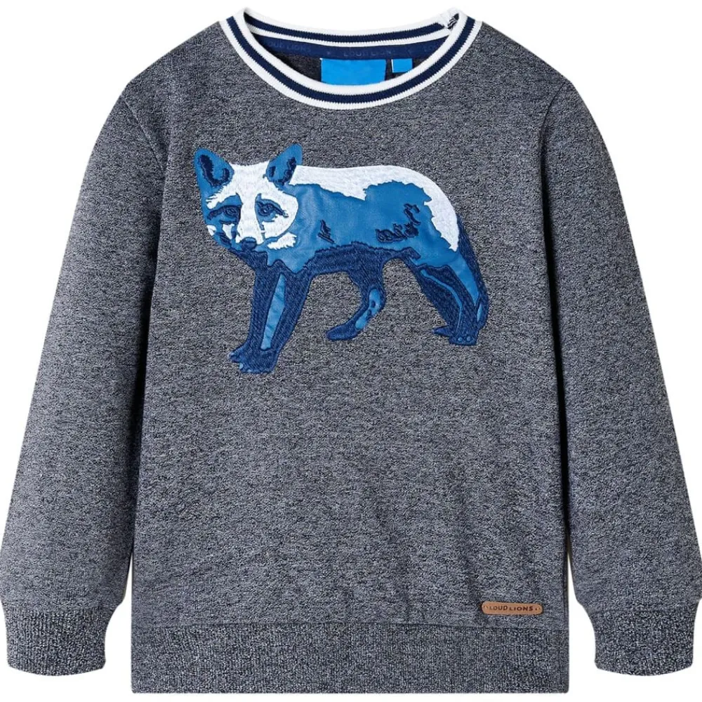 Kindertrui 92 gemêleerd marineblauw>vidaXL Sale