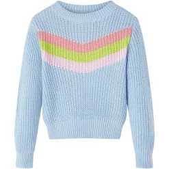 Kindertrui gebreid 92 blauw>vidaXL Discount