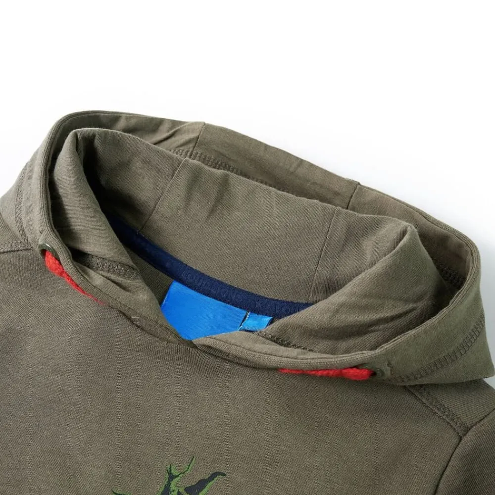 Kleding & Accessoires*vidaXL Kindertrui met capuchon 104 kakikleurig