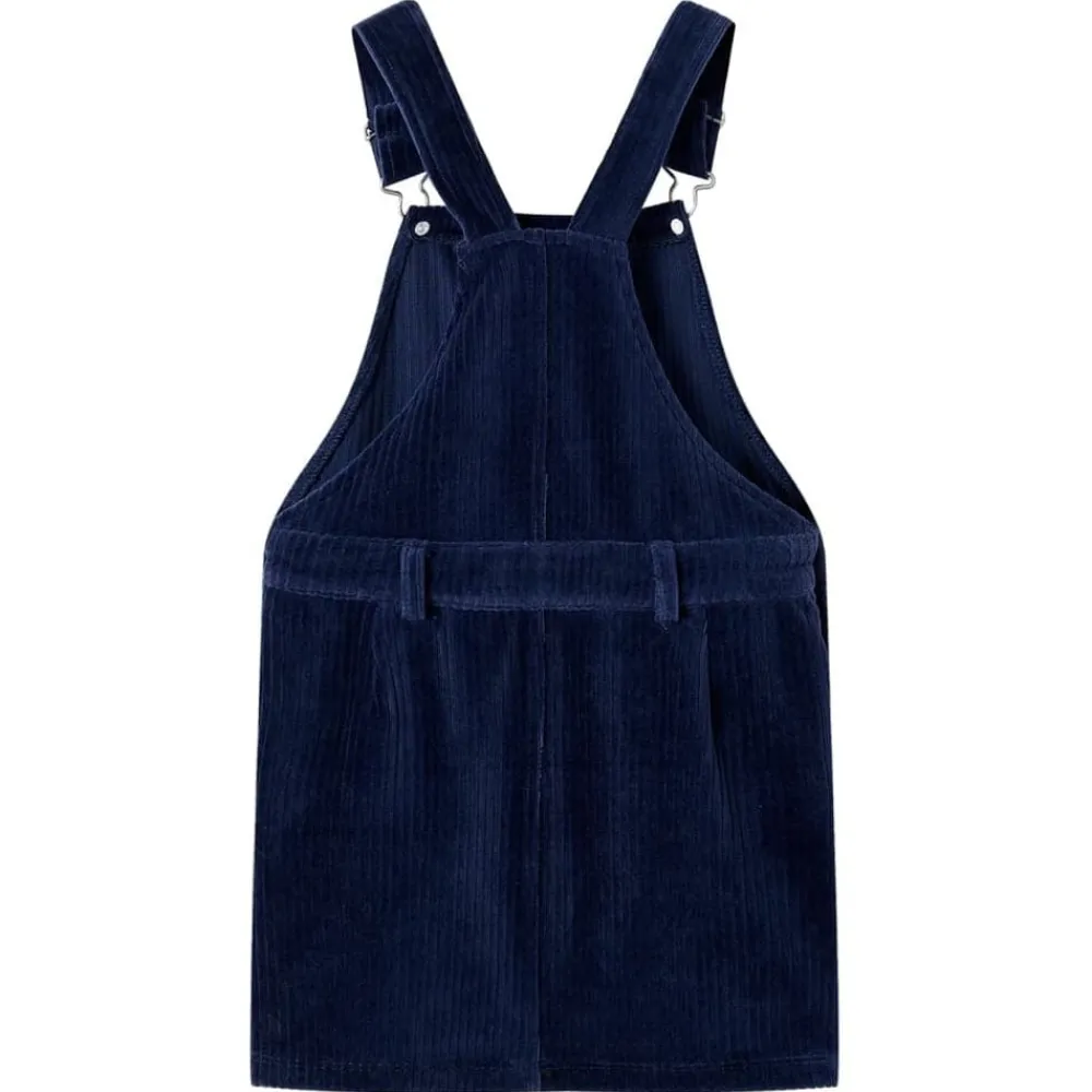 Kleding & Accessoires*vidaXL Kindertuinjurk 92 ribfluweel Marineblauw
