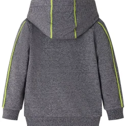 Kleding & Accessoires*vidaXL Kindervest met capuchon en rits 92 gemêleerd grijs