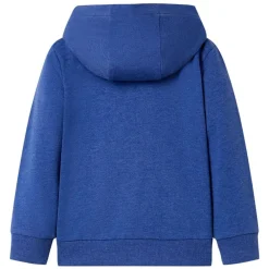Kleding & Accessoires*vidaXL Kindervest met capuchon en rits 92 gemêleerd donker Blauw