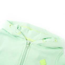 Kleding & Accessoires*vidaXL Kindervest met capuchon en rits 92 fel Groen