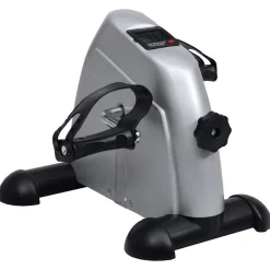 Fitness*vidaXL Mini Hometrainer met plastic vliegwiel (zilver)