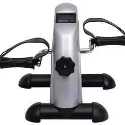 Fitness*vidaXL Mini Hometrainer met plastic vliegwiel (zilver)