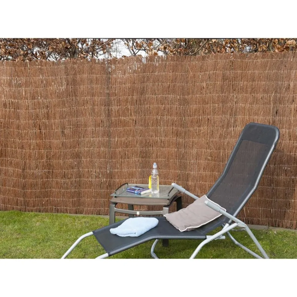Tuinafscheidingen*vidaXL Nature Tuinscherm 1,5x3 m 3 cm dik heide