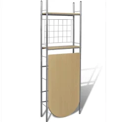 Meubelsets*vidaXL Ontbijttafelset met twee stoelen (inklapbaar) Lichtbruin en zilver