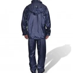 Regenpak 2-delig met capuchon (heren / marine / maat L)>vidaXL Best