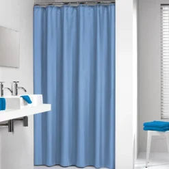 Badkameraccessoires*vidaXL Sealskin Douchegordijn Granada 180 cm 217001321 Blauw