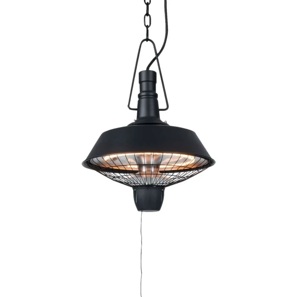 Sunred Hangende verwarmer Indus 2100 W halogeen zwart RSH16>vidaXL New