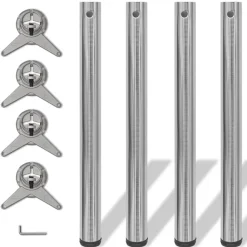 Tafelpoten in hoogte verstelbaar 710 mm 4 st>vidaXL Outlet