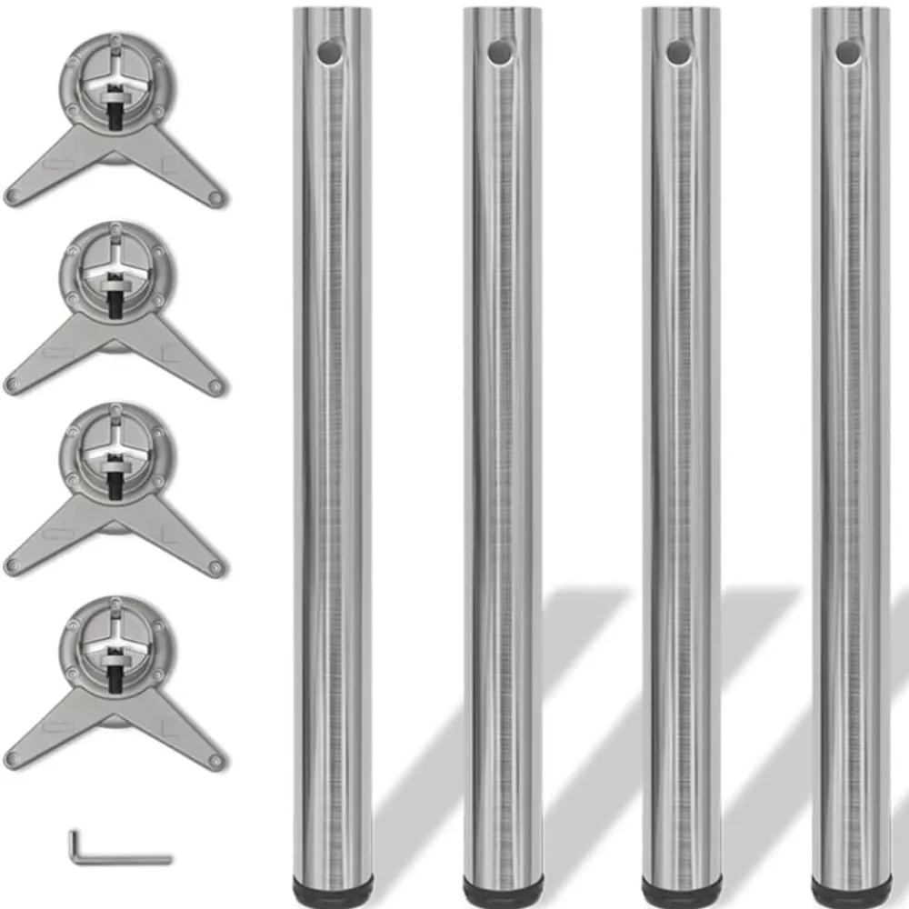 Tafelpoten in hoogte verstelbaar 710 mm 4 st>vidaXL Outlet